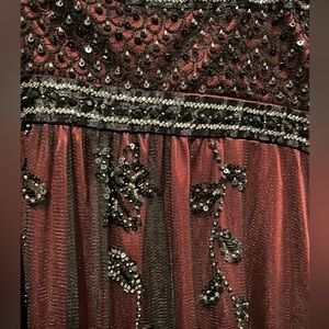 Spaghetti strap classy beaded dress. Size 4.